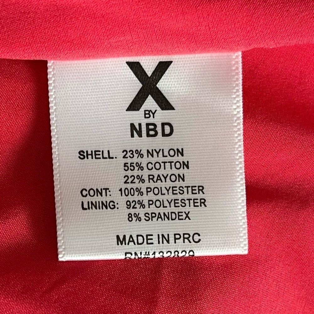 X BY NBD x REVOLVE | Red Lace Silhouette Kendra Maxi Cocktail Dress | Size 6 - Picture 10 of 11